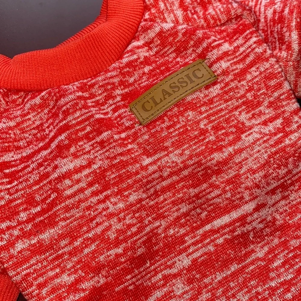Salmon Orange Basic Pet Sweatshirt